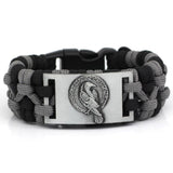 Bracelet Corbeau d'Odin en Paracorde – Bracelet Unisexe avec Pendentif Métallique